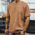 Vintage Orange Knit T-Shirt – Men’s Loose Fit Summer Street Tee